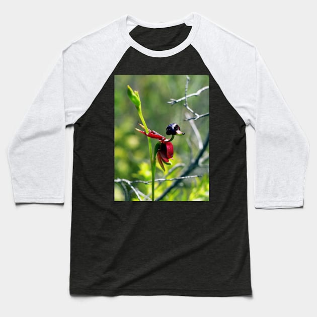 The Flying Duck Orchid Baseball T-Shirt by wanungara